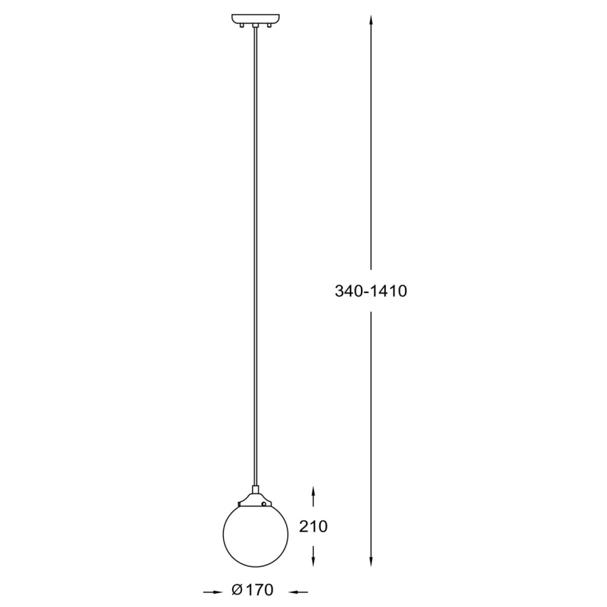 Zuma Line -Candelabro suspenso 1xE27/40W/230V