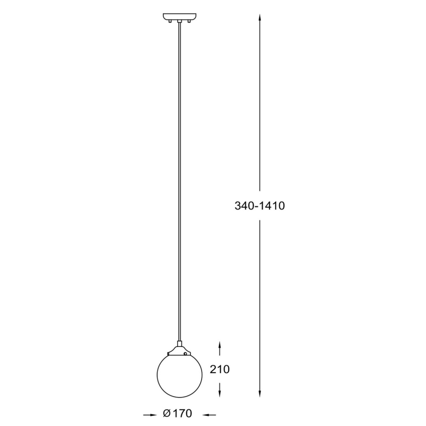 Zuma Line - Candelabro suspenso 1xE27/40W/230V