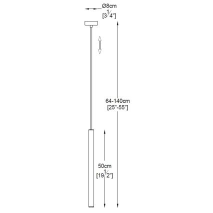Zuma Line - Candelabro suspenso LED LED/5W/230V