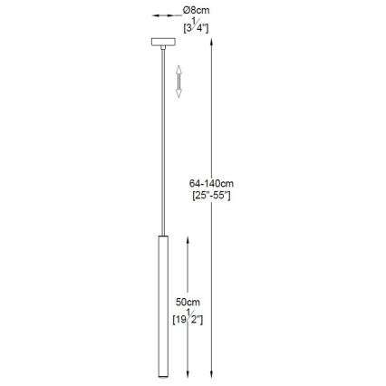 Zuma Line - Candelabro suspenso LED LED/5W/230V