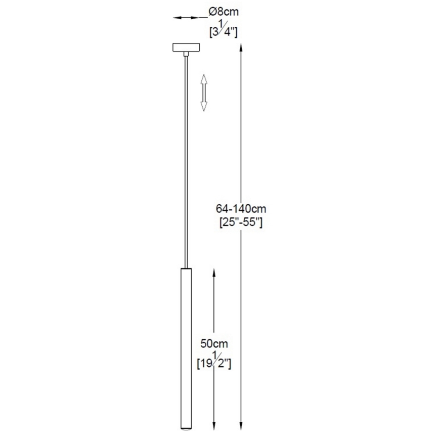 Zuma Line - Candelabro suspenso LED LED/5W/230V