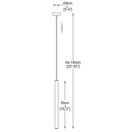 Zuma Line - Candelabro suspenso LED LED/5W/230V