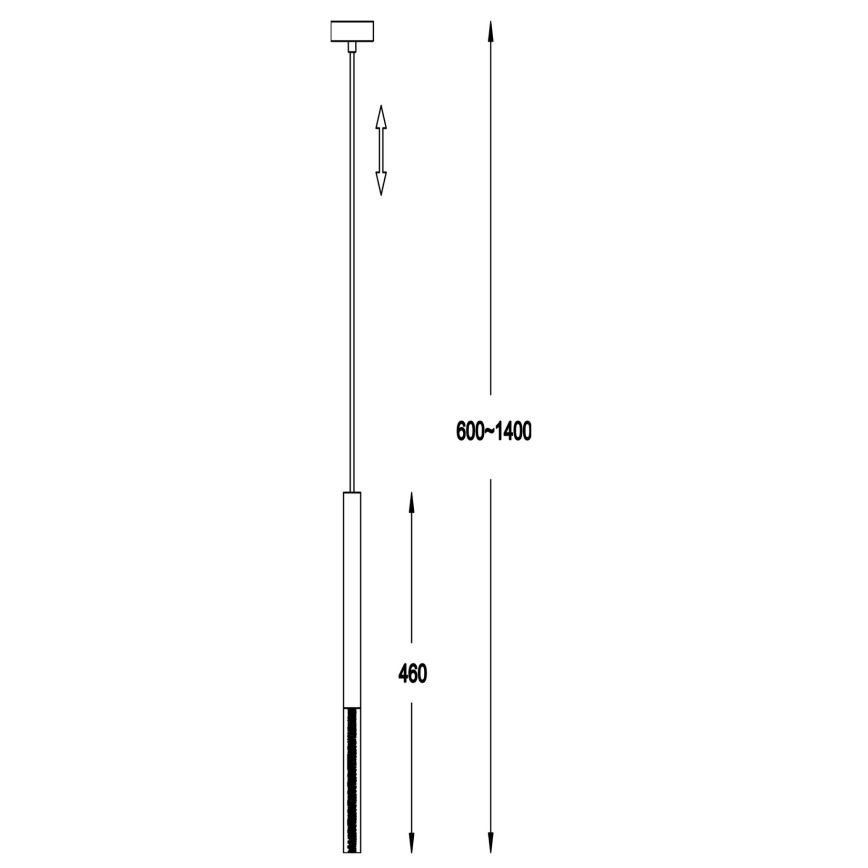 Zuma Line - Candelabro suspenso LED 1xLED/5W/230V