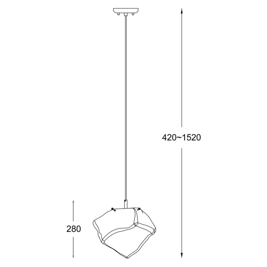 Zuma Line - Candelabro suspenso 1xE27/40W/230V