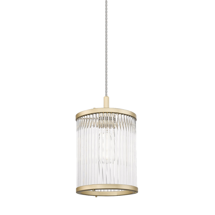 Zuma Line - Candeeiro suspenso 1xE14/60W/230V dourado