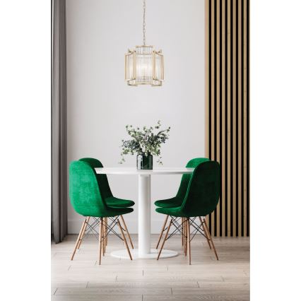 Zuma Line - Candeeiro suspenso 3xE14/60W/230V dourado