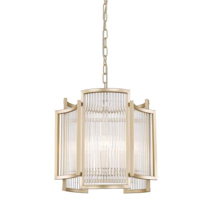 Zuma Line - Candeeiro suspenso 3xE14/60W/230V dourado