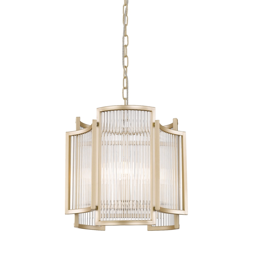 Zuma Line - Candeeiro suspenso 3xE14/60W/230V dourado