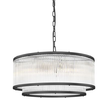 Zuma Line - Candeeiro suspenso 6xE14/60W/230V preto