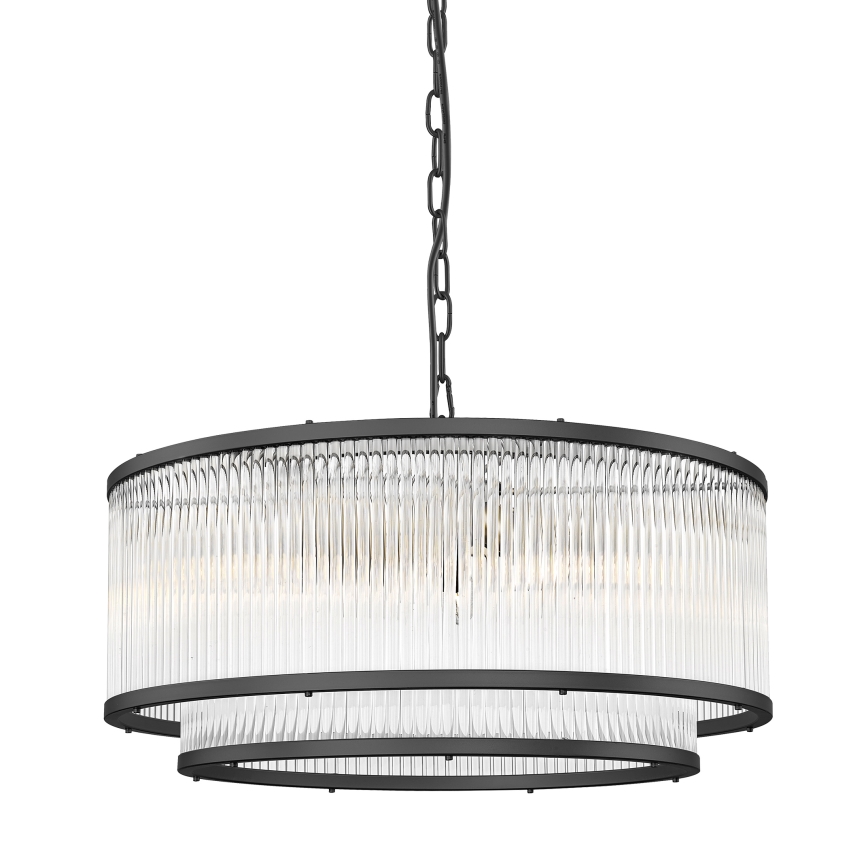 Zuma Line - Candeeiro suspenso 6xE14/60W/230V preto