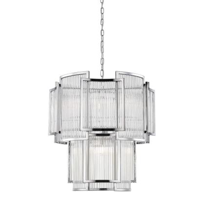 Zuma Line - Candeeiro suspenso 8xE14/60W/230V cromado brilhante