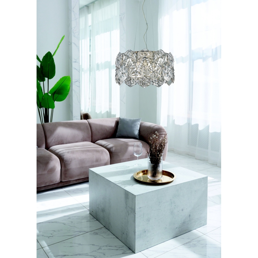 Zuma Line - Candeeiro suspenso 5xG9/33W/230V cromado brilhante