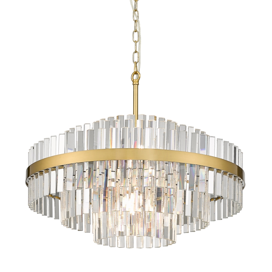 Zuma Line - Candeeiro suspenso 12xG9/28W/230V diâmetro 60 cm dourado