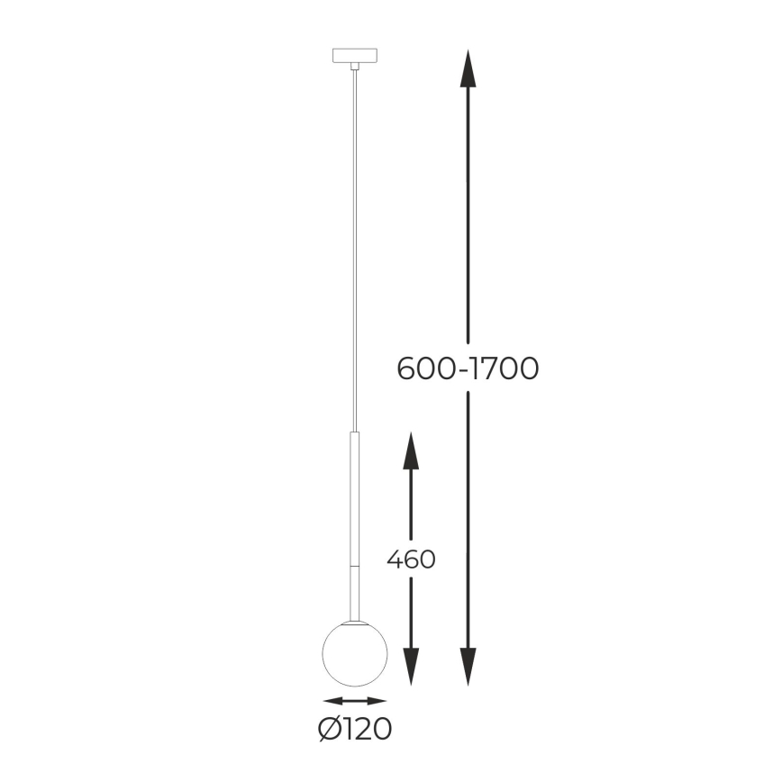 Zuma Line - Candeeiro suspenso 1xG9/4W/230V dourado