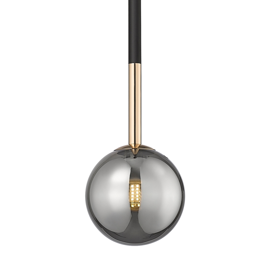 Zuma Line - Candeeiro suspenso 1xG9/4W/230V preto