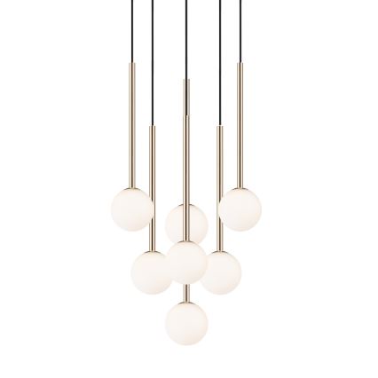Zuma Line - Candeeiro suspenso 7xG9/4W/230V dourado