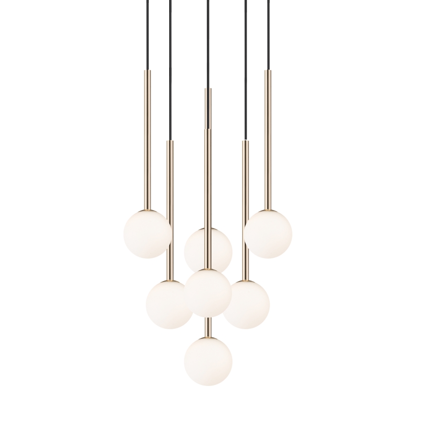 Zuma Line - Candeeiro suspenso 7xG9/4W/230V dourado