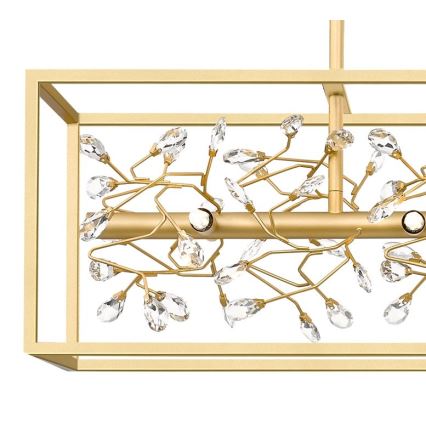 Zuma Line - Candeeiro suspenso de cristal 6xG9/33W/230V dourado