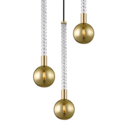 Zuma Line - Candeeiro suspenso 3xG9/6W/230V latão