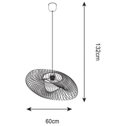 Zuma Line - Candelabro suspenso 1xE27/60W/230V