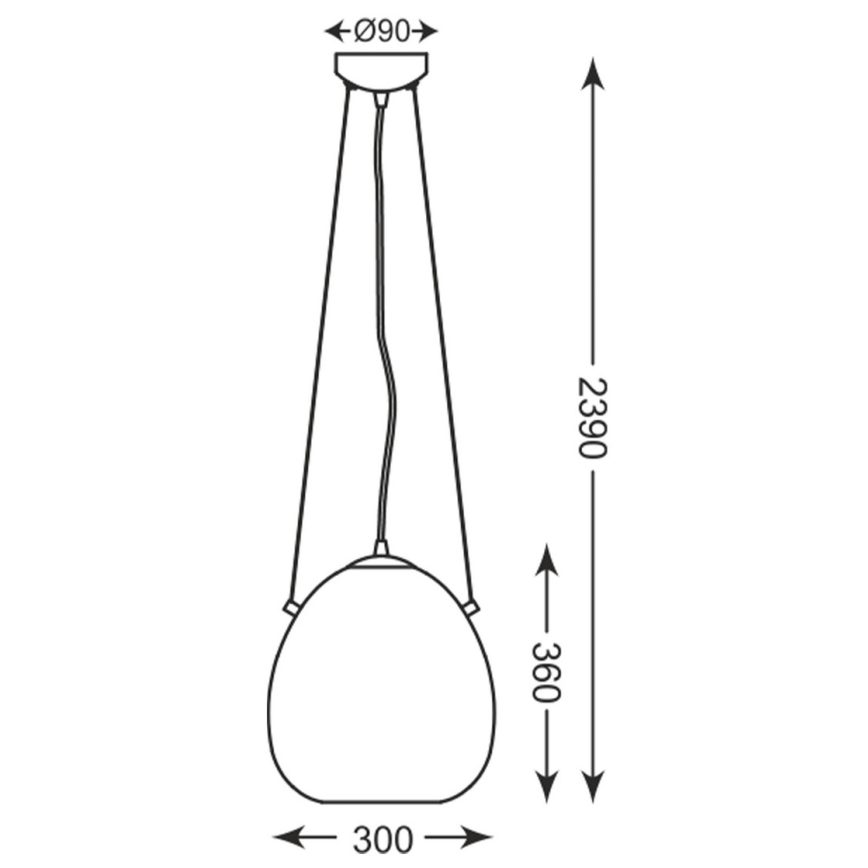 Zuma Line - Candelabro suspenso 1xE27/60W/230V