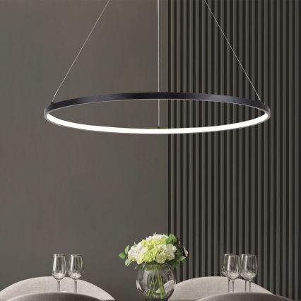 Zuma Line - Candeeiro suspenso LED LED/40W/230V 3000/4000/6000K diâmetro 90 cm preto