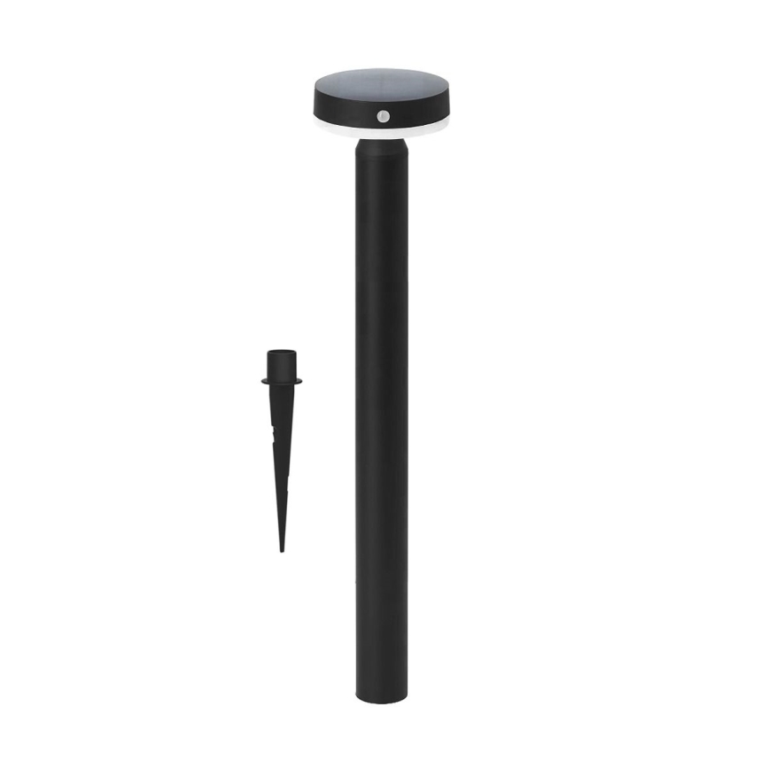 Zuma Line - Candeeiro solar LED com sensor de anoitecer e movimento LED/4,5W/2000 mAh IP44 preto