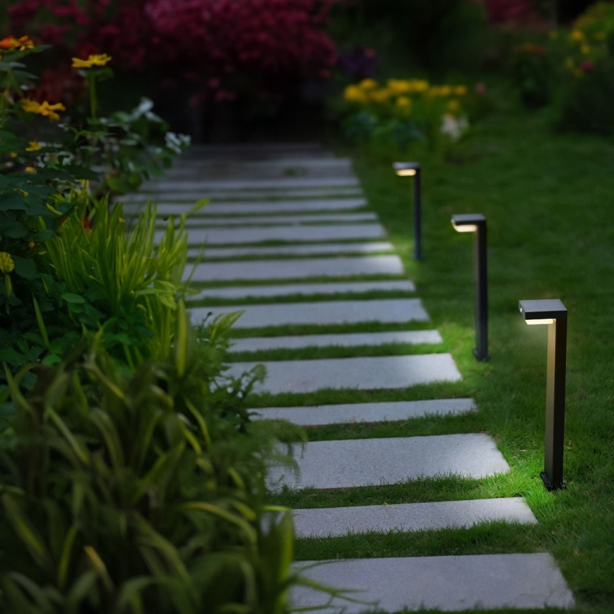 Zuma Line - Candeeiro solar LED com sensor de anoitecer e movimento LED/4,5W/2000 mAh IP44 preto