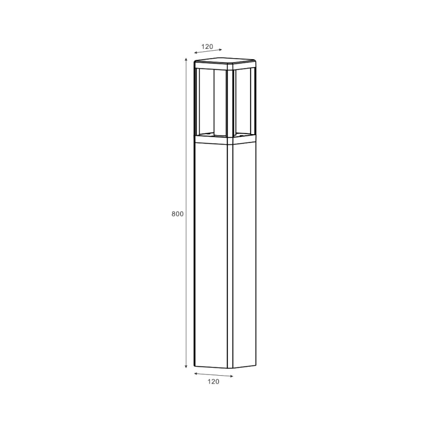 Zuma Line - Candeeiro exterior LED LED/12W/230V IP65 preto