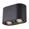 Zuma Line - Spot de teto 2xGU10/50W/230V preto