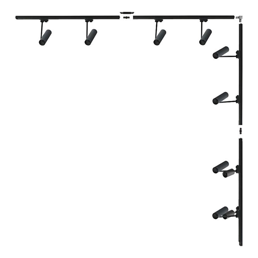 Zuma Line - Spot orientável para trilho 8xGU10/35W/230V preto