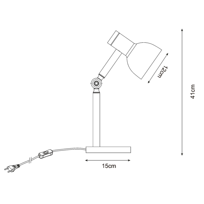 Zuma Line - Candeeiro de mesa 1xE14/40W/230V branco
