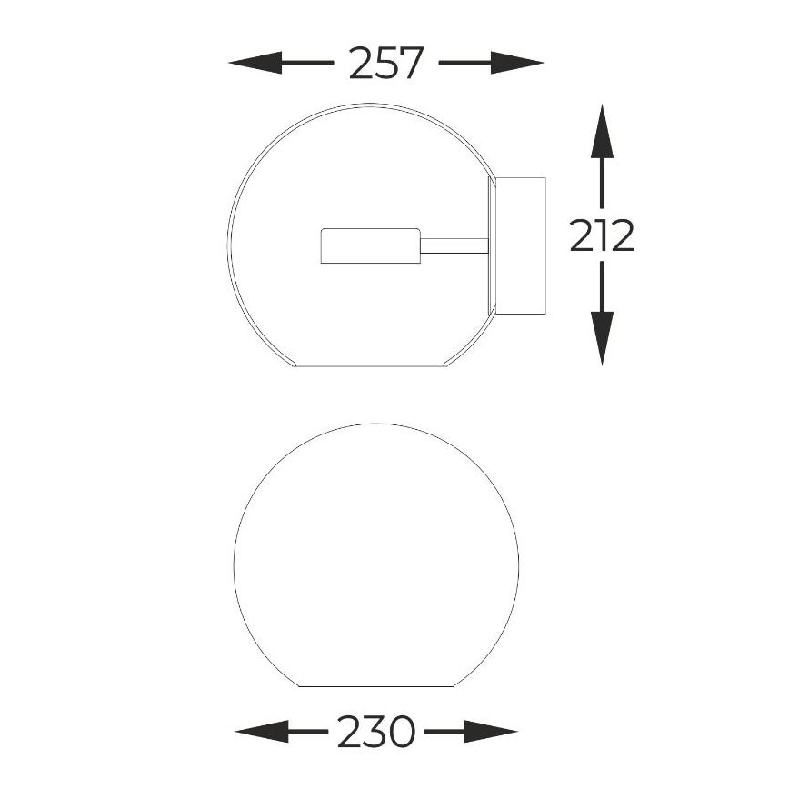 Zuma Line - Iluminação de parede LED LED/5W/230V dourado