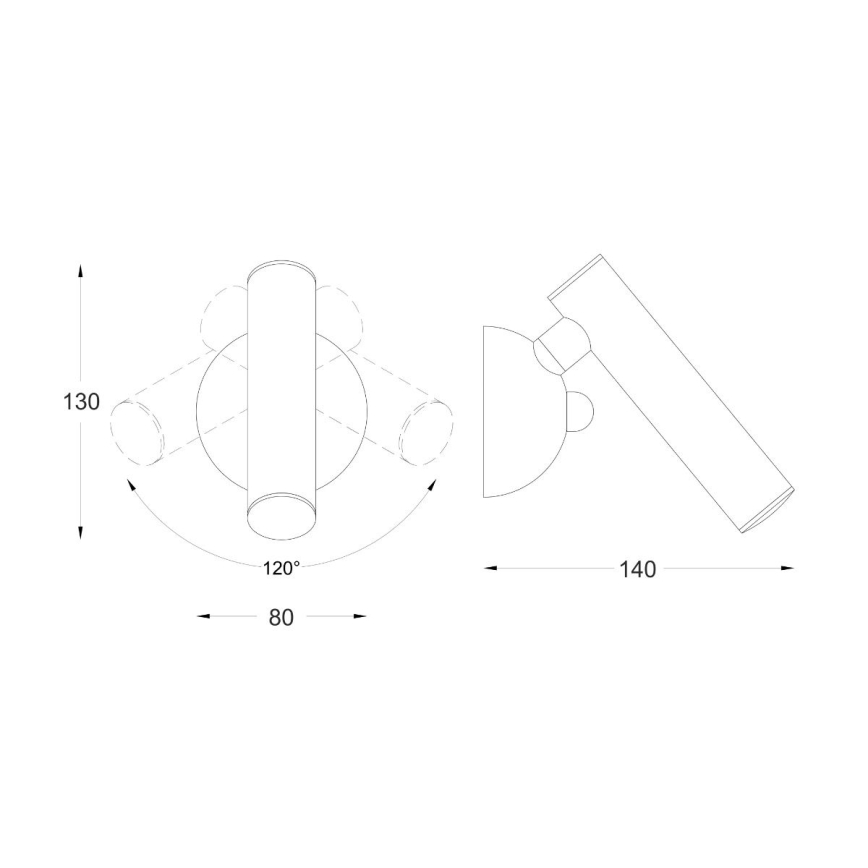 Zuma Line - Foco de parede LED LED/5W/230V Rosa dourado