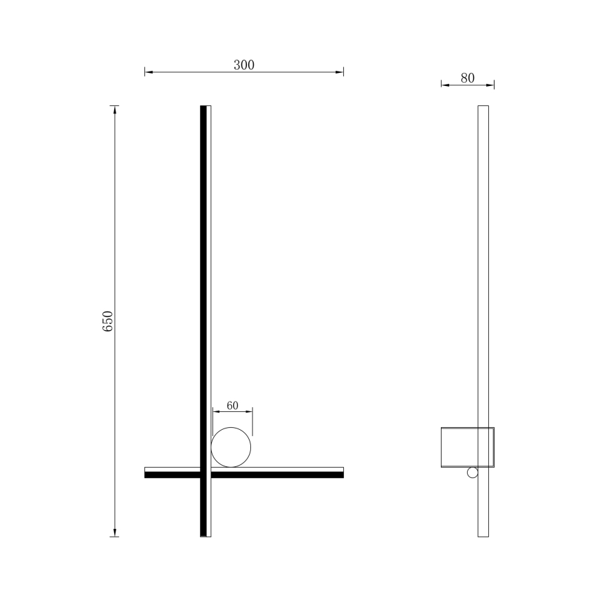 Zuma Line - Iluminação de parede LED LED/14W/230V dourado
