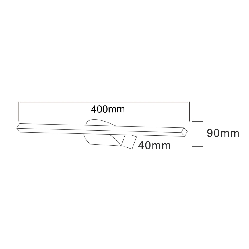 Zuma Line - Iluminação de ilustração LED LED/12W/230V 40 cm preto