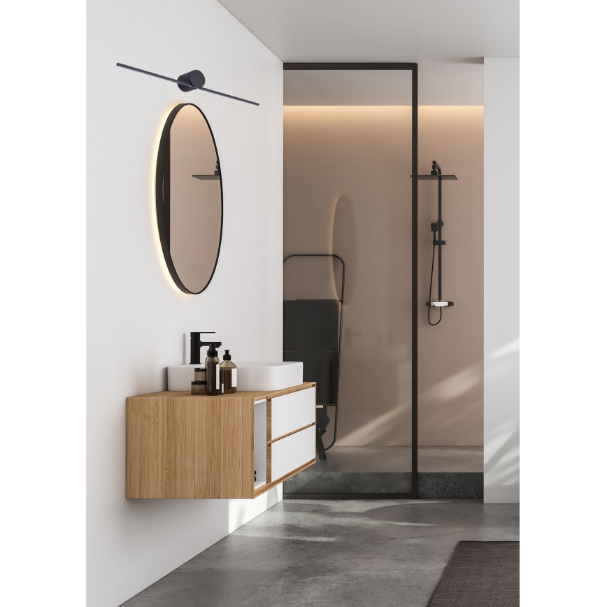 Zuma Line - Iluminação de espelho para casa de banho LED LED/6W/230V 40 cm IP44 preto