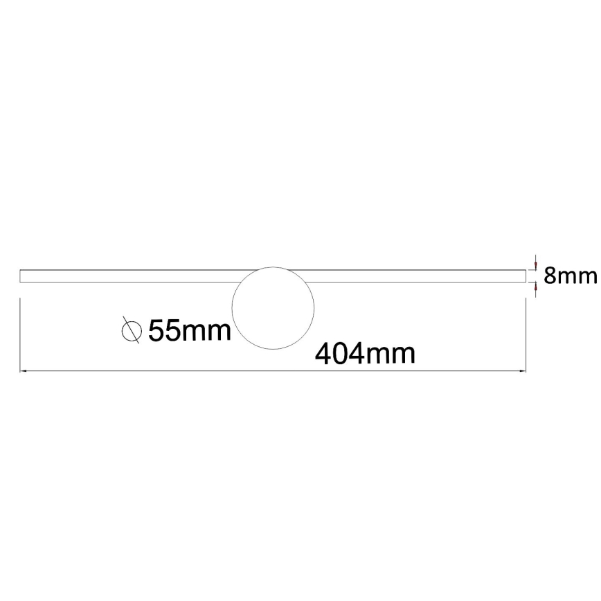 Zuma Line - Iluminação de espelho para casa de banho LED LED/6W/230V 40 cm IP44 cromado brilhante
