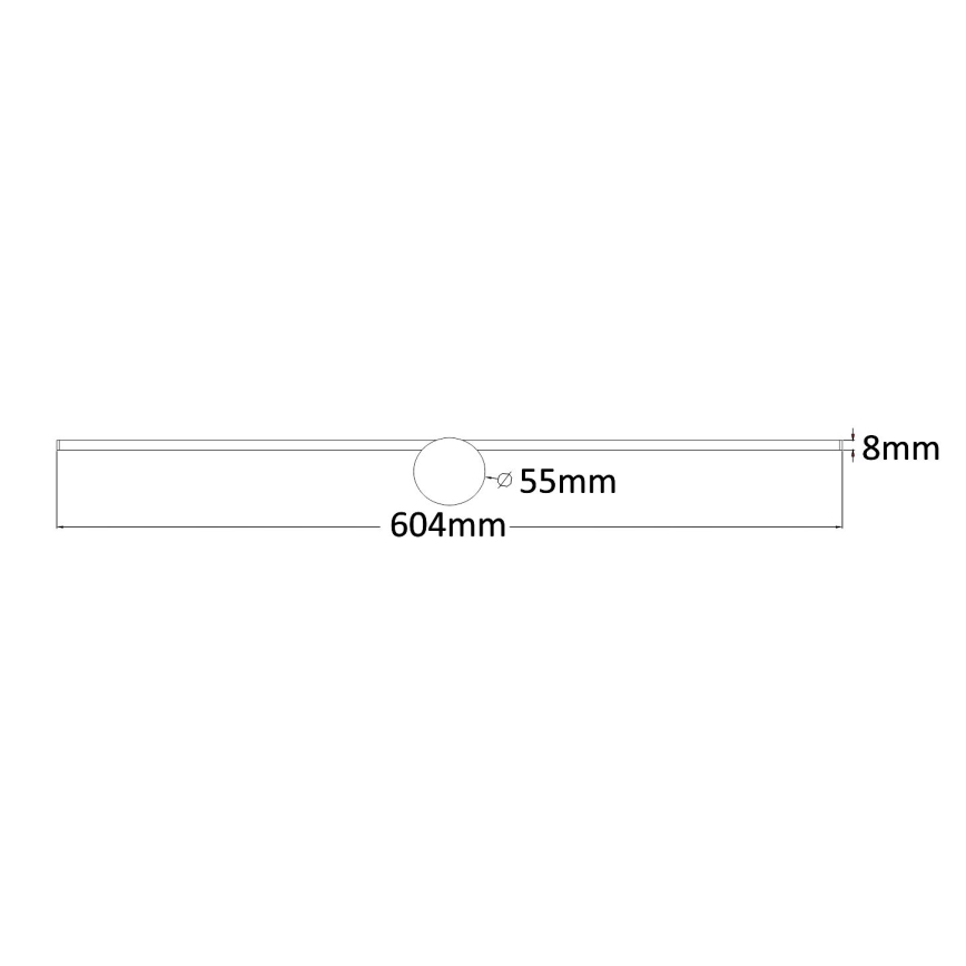 Zuma Line - Iluminação de espelho para casa de banho LED LED/8W/230V 60 cm IP44 dourado