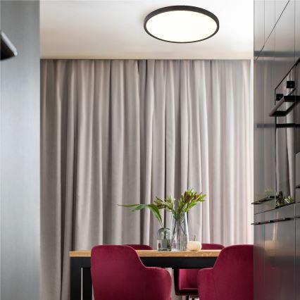 Zuma Line - Candeeiro de tecto LED CAMI LED/36W/230V 3000/4000/6000K Ø 40 cm preto