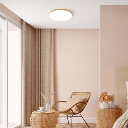 Zuma Line - Candeeiro de teto LED VERI LED/32W/230V Ø 37 cm dourado