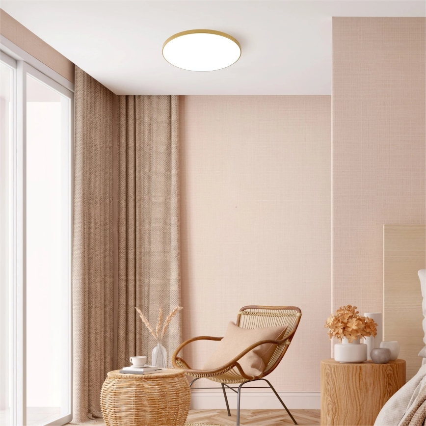 Zuma Line - Candeeiro de teto LED VERI LED/32W/230V Ø 37 cm dourado
